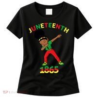 Dabbing Black Princess Juneteenth 1865 Black History Women's T-Shirt thumb 0