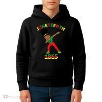 Dabbing Black Princess Juneteenth 1865 Black History Kids Hoodie thumb 4