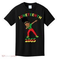Dabbing Black Princess Juneteenth 1865 Black History Kids T-Shirt thumb 0