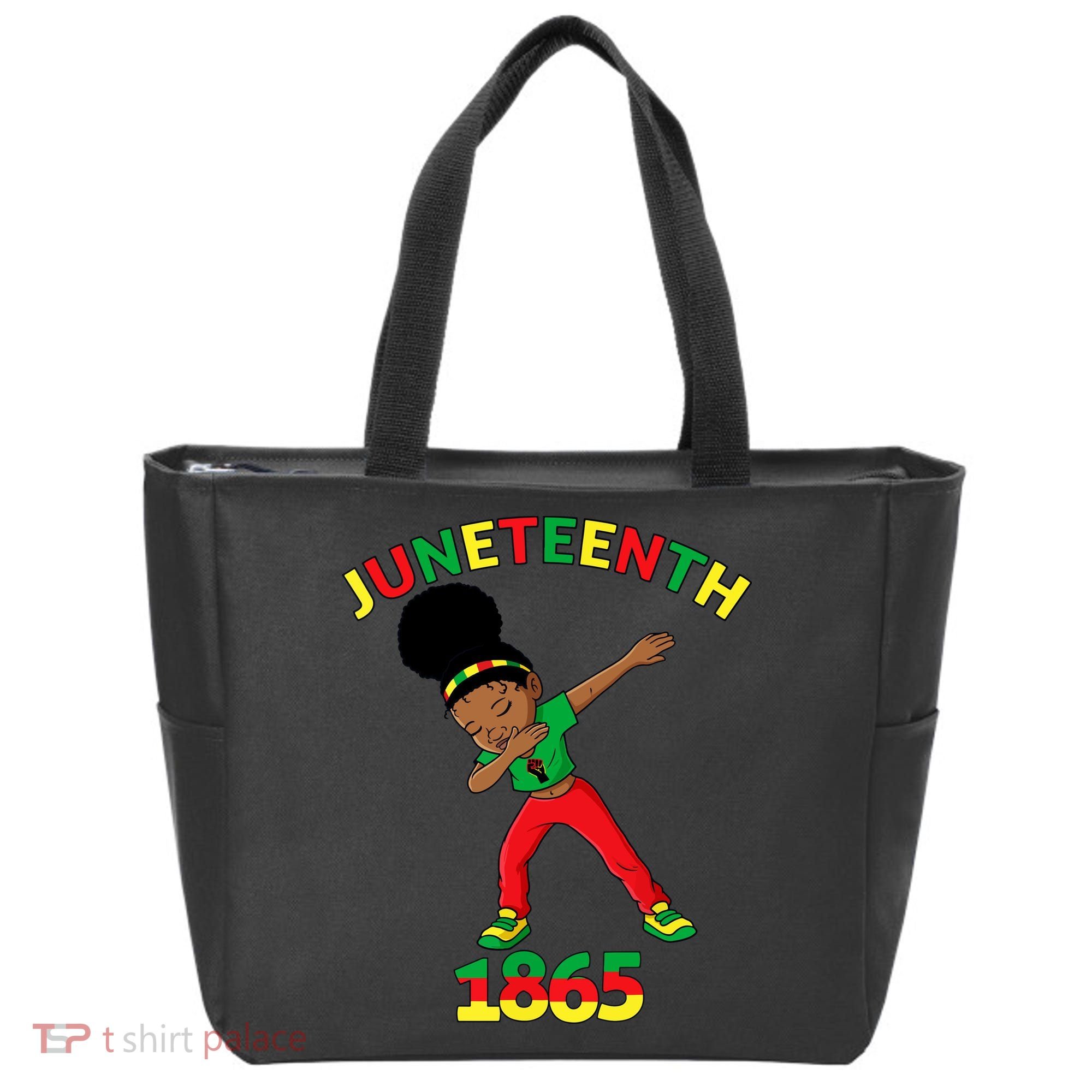 Dabbing Black Princess Juneteenth 1865 Black History Tote Bag