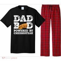 Dad Bod Powered By Cheesesteak Father Figure Graphic Cool Gift Pajama Set thumb 0