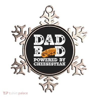 Dad Bod Powered By Cheesesteak Father Figure Graphic Cool Gift Ornament