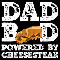 Dad Bod Powered By Cheesesteak Father Figure Graphic Cool Gift Ornament thumb 1
