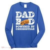 Dad Bod Powered By Cheesesteak Father Figure Graphic Cool Gift Long Sleeve Shirt thumb 0