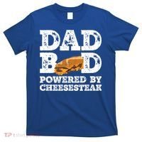 Dad Bod Powered By Cheesesteak Father Figure Graphic Cool Gift T-Shirt thumb 0