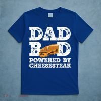 Dad Bod Powered By Cheesesteak Father Figure Graphic Cool Gift T-Shirt thumb 5