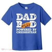 Dad Bod Powered By Cheesesteak Father Figure Graphic Cool Gift Toddler T-Shirt thumb 0