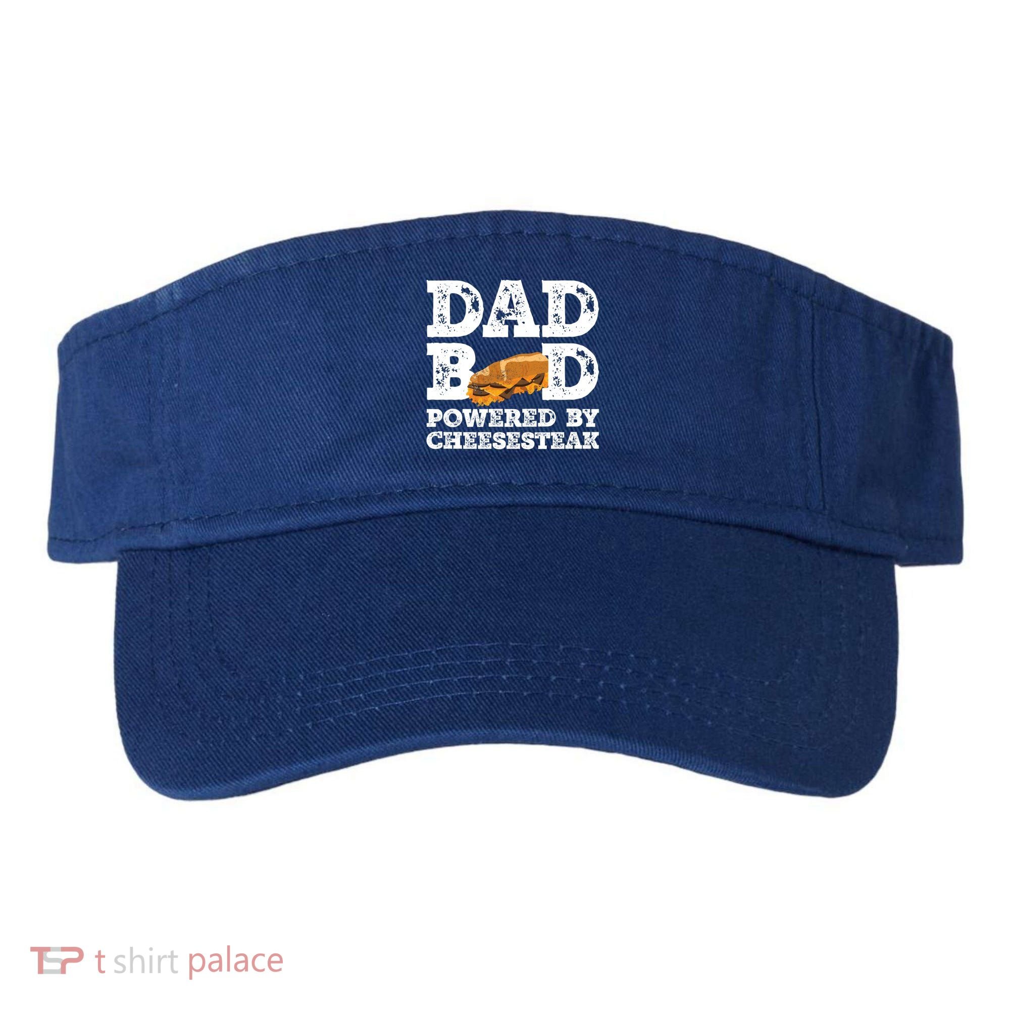 Dad Bod Powered By Cheesesteak Father Figure Graphic Cool Gift Visor
