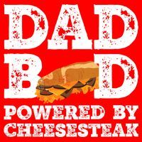 Dad Bod Powered By Cheesesteak Father Figure Graphic Cool Gift Santa Hat thumb 1