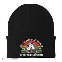 Dont Be Part Of The Problem Be The Problem Possum Funny Beanie thumb 0