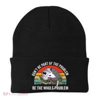 Dont Be Part Of The Problem Be The Problem Possum Funny Beanie thumb 0