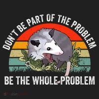 Dont Be Part Of The Problem Be The Problem Possum Funny Beanie thumb 2