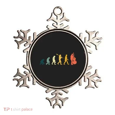 Double Bass Player Evolution Funny Music Band Gift Ornament