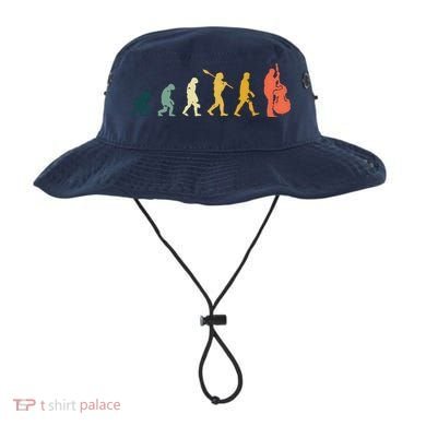 Double Bass Player Evolution Funny Music Band Gift Bucket Hat