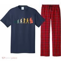 Double Bass Player Evolution Funny Music Band Gift Pajama Set thumb 0