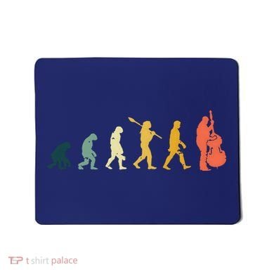 Double Bass Player Evolution Funny Music Band Gift Mousepad