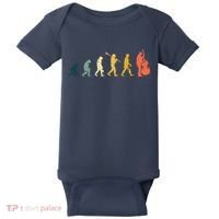 Double Bass Player Evolution Funny Music Band Gift Baby Bodysuit thumb 0