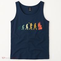 Double Bass Player Evolution Funny Music Band Gift Tank Top thumb 2