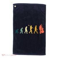 Double Bass Player Evolution Funny Music Band Gift Golf Towel thumb 0