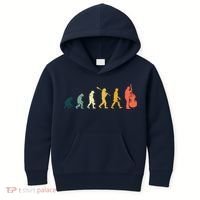 Double Bass Player Evolution Funny Music Band Gift Kids Hoodie thumb 0