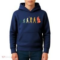 Double Bass Player Evolution Funny Music Band Gift Kids Hoodie thumb 4