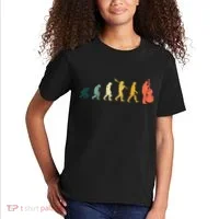 Double Bass Player Evolution Funny Music Band Gift Kids T-Shirt thumb 2