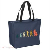 Double Bass Player Evolution Funny Music Band Gift Tote Bag thumb 2