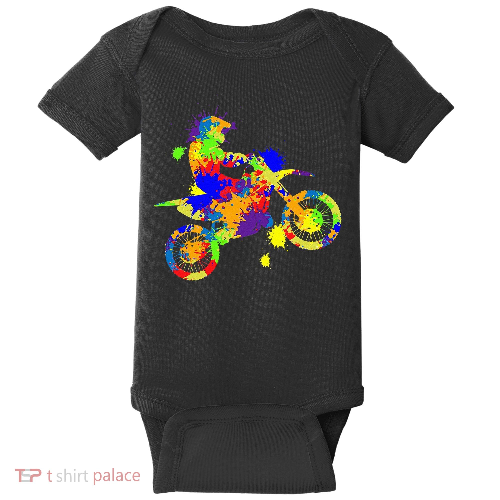 Dirt Bike Rider Motocross Enduro Dirt Biking Baby Bodysuit
