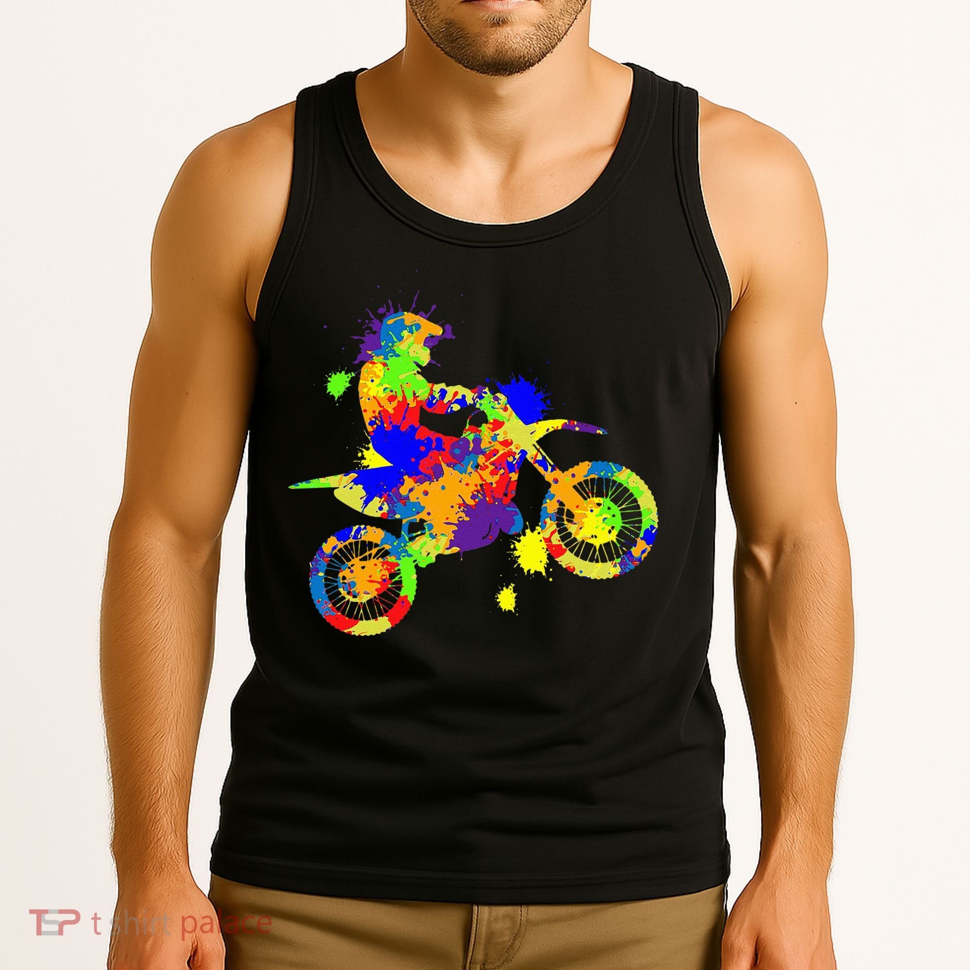 Dirt Bike Rider Motocross Enduro Dirt Biking Tank Top