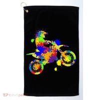 Dirt Bike Rider Motocross Enduro Dirt Biking Golf Towel thumb 0