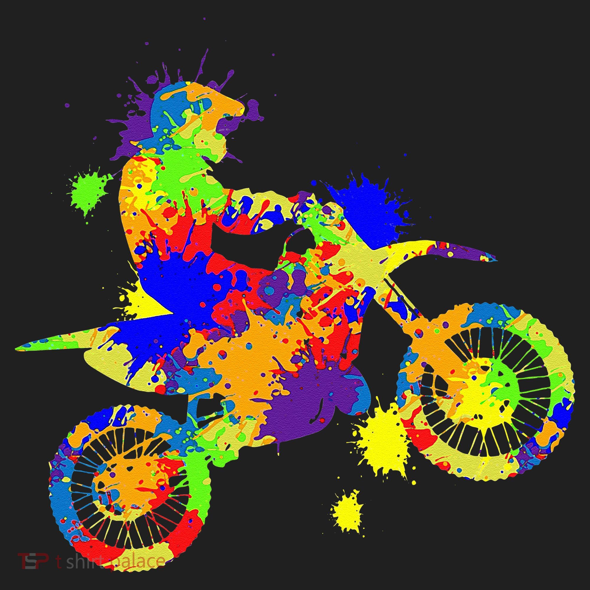 Dirt Bike Rider Motocross Enduro Dirt Biking Golf Towel