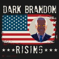 Dark Brandon Rising Anti Joe Biden Distressed USA American Flag Women's Hoodie thumb 2