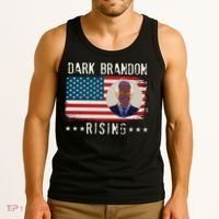Dark Brandon Rising Anti Joe Biden Distressed USA American Flag Tank Top thumb 3