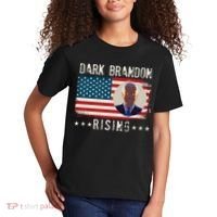 Dark Brandon Rising Anti Joe Biden Distressed USA American Flag Kids T-Shirt thumb 2