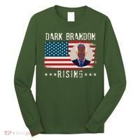Dark Brandon Rising Anti Joe Biden Distressed USA American Flag Long Sleeve Shirt thumb 0