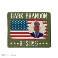Dark Brandon Rising Anti Joe Biden Distressed USA American Flag Mousepad thumb 0