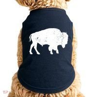 Distressed Buffalo Retro Bison Animal Lover Men Women Dad Doggie Tank thumb 0