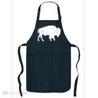 Distressed Buffalo Retro Bison Animal Lover Men Women Dad Apron thumb 0