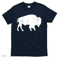 Distressed Buffalo Retro Bison Animal Lover Men Women Dad T-Shirt thumb 0