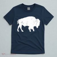 Distressed Buffalo Retro Bison Animal Lover Men Women Dad T-Shirt thumb 5
