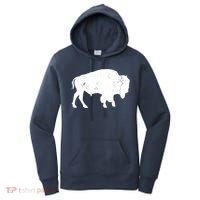 Distressed Buffalo Retro Bison Animal Lover Men Women Dad Women's Hoodie thumb 0