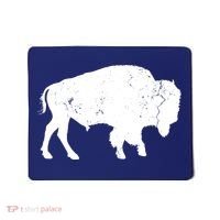Distressed Buffalo Retro Bison Animal Lover Men Women Dad Mousepad thumb 0