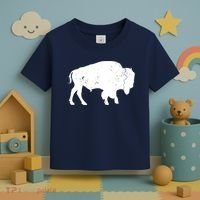 Distressed Buffalo Retro Bison Animal Lover Men Women Dad Toddler T-Shirt thumb 3