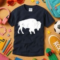 Distressed Buffalo Retro Bison Animal Lover Men Women Dad Kids T-Shirt thumb 3