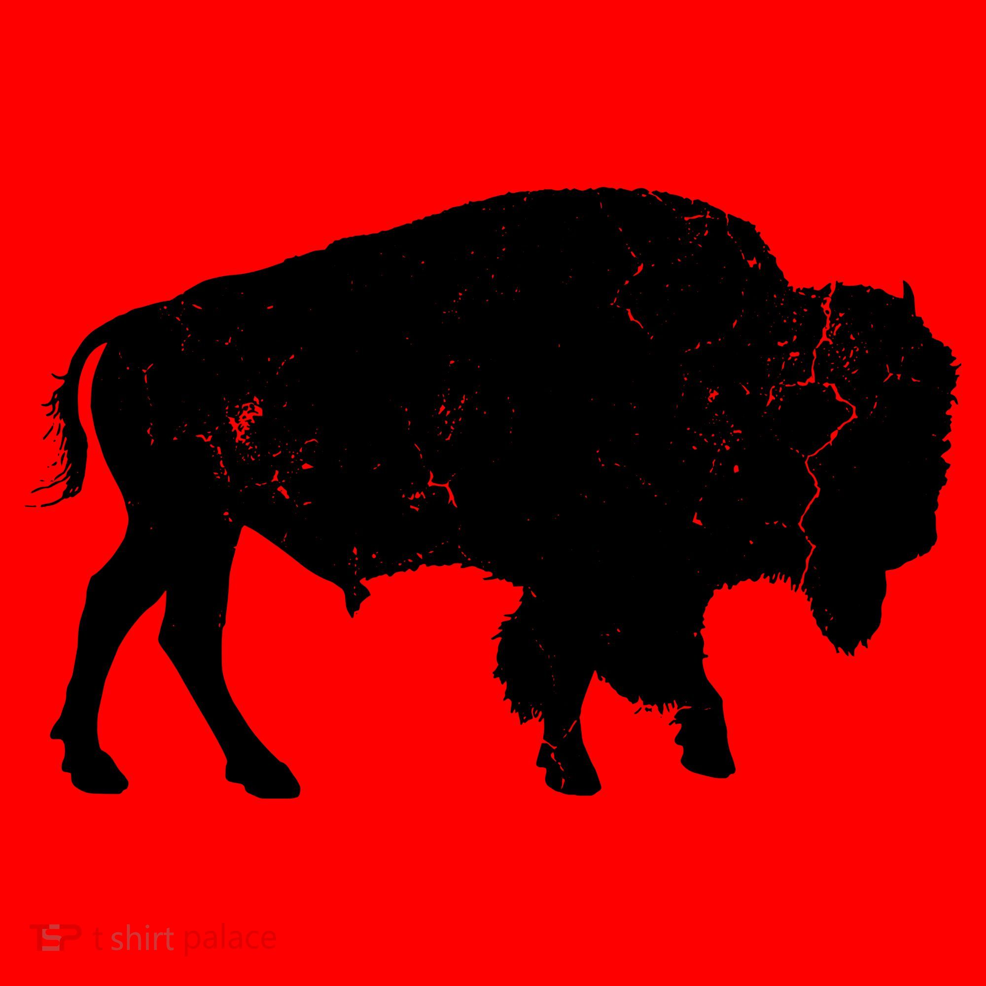 Distressed Buffalo Retro Bison Animal Lover Men Women Dad Santa Hat