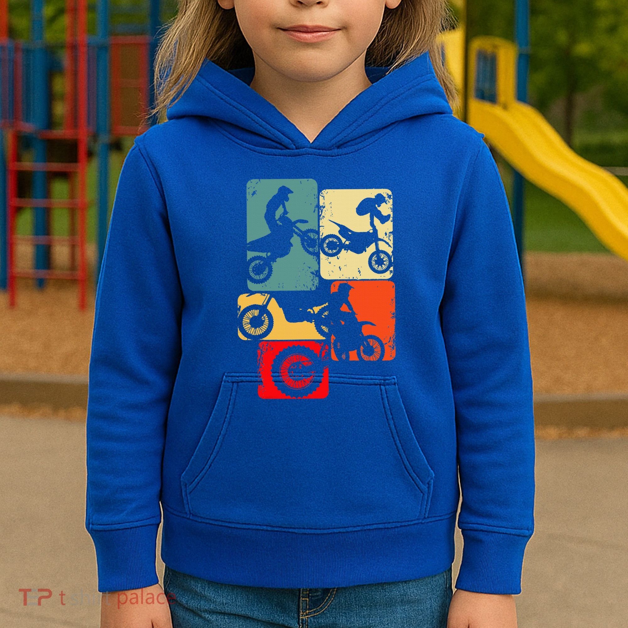 Dirt Bike Rider Motocross Enduro Dirt Biking Kids Hoodie