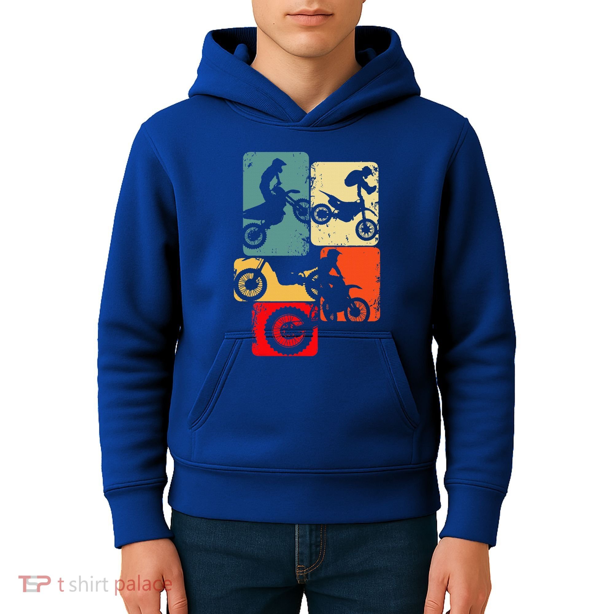 Dirt Bike Rider Motocross Enduro Dirt Biking Kids Hoodie