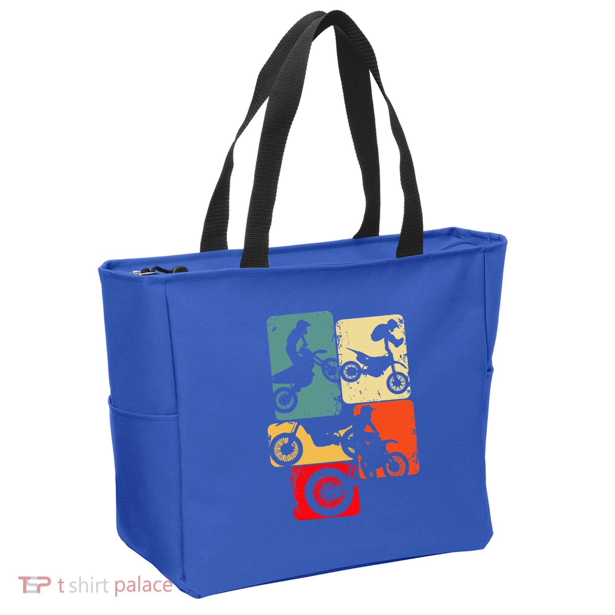 Dirt Bike Rider Motocross Enduro Dirt Biking Tote Bag