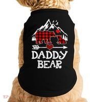 Daddy Bear , Red Buffalo Plaid Daddy Bear Pajama T Doggie Tank thumb 0