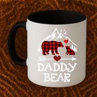 Daddy Bear , Red Buffalo Plaid Daddy Bear Pajama T Coffee Mug thumb 2